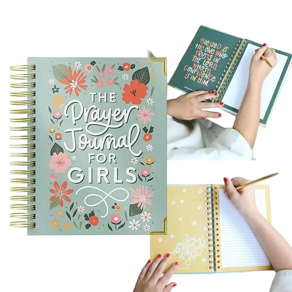 180 Pages The Prayer Journal Practice Gratitude Hard Cover A Daily Christian Journal Reduce Anxiety Journal Book for Teen Girls